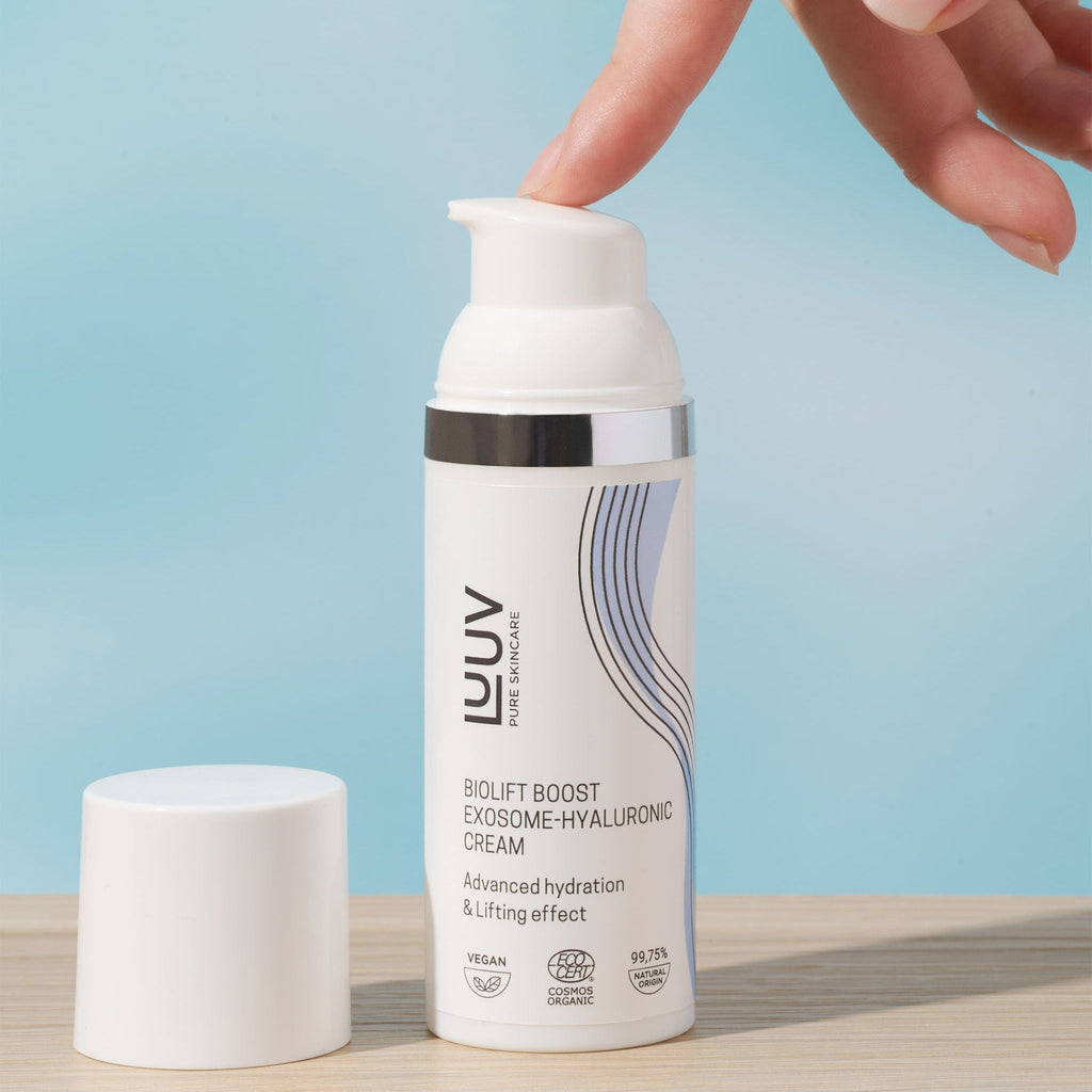 LUUV BioLift Complete Routine: Hyaluronic Toner + Serum + Cream + Eye Cream
