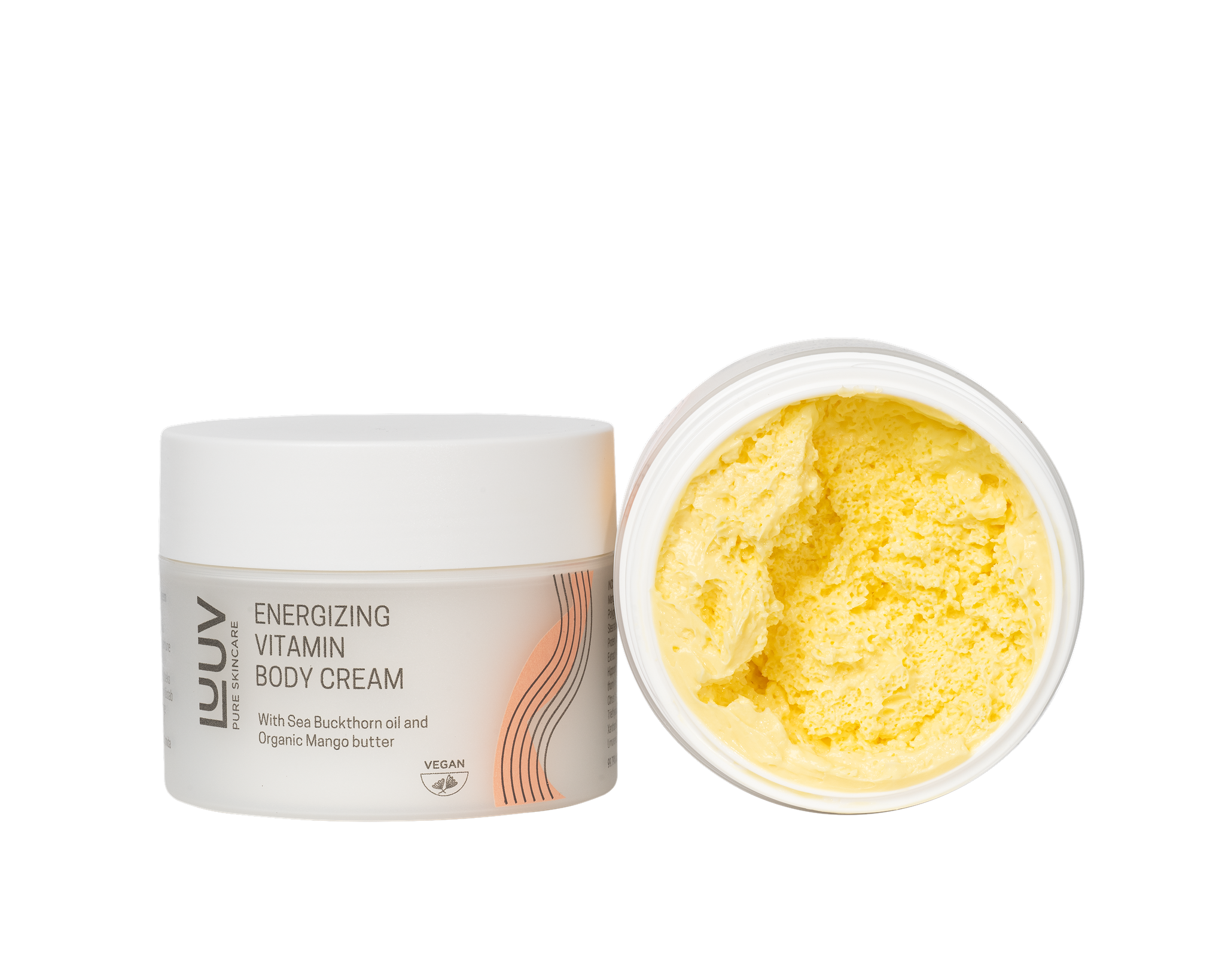 Sea Buckthorn and Carrot Body Cream with Mango Butter — lifestyle product photography