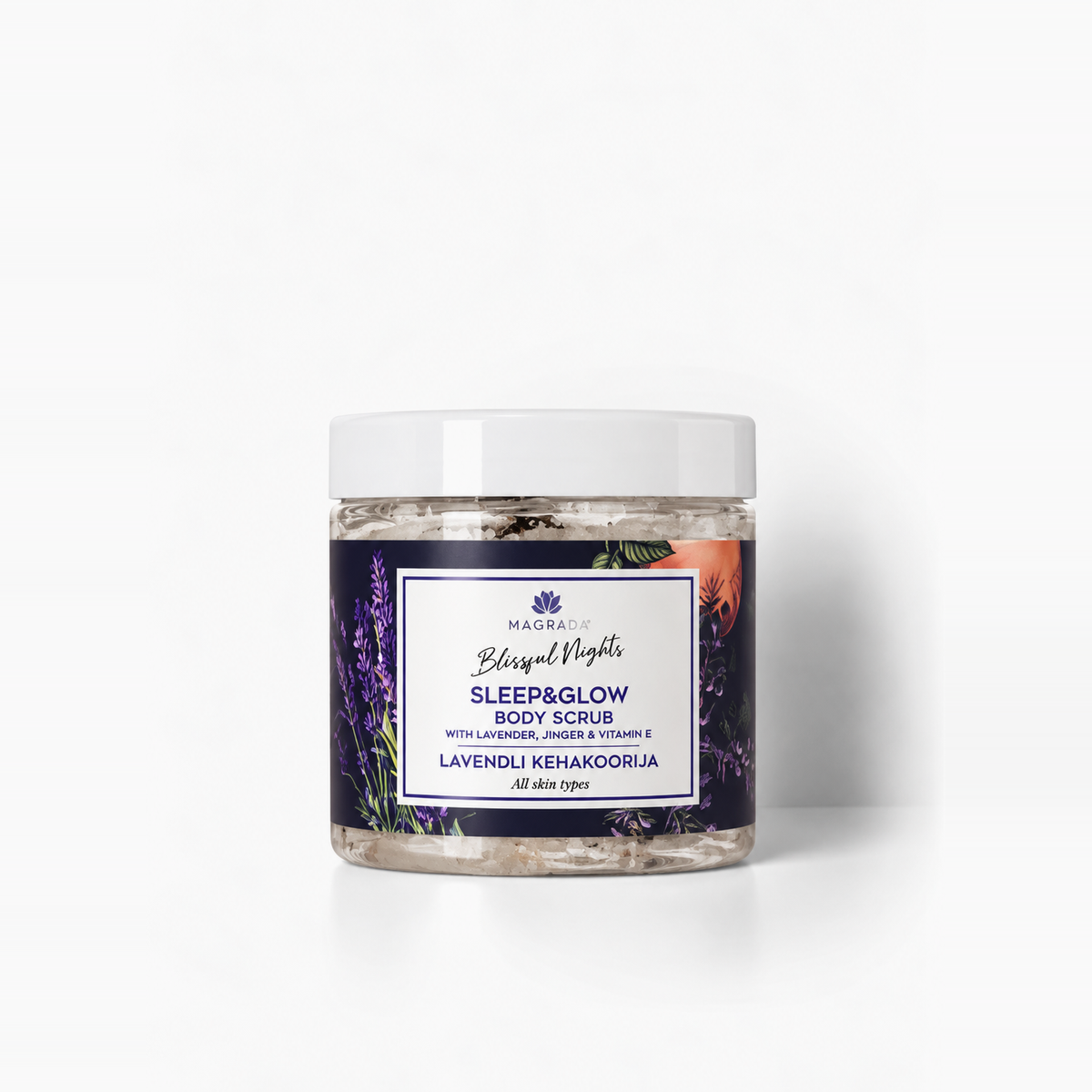 Magrada Lavendel-Körperpeeling mit ätherischem Grapefruitöl – 250 ml