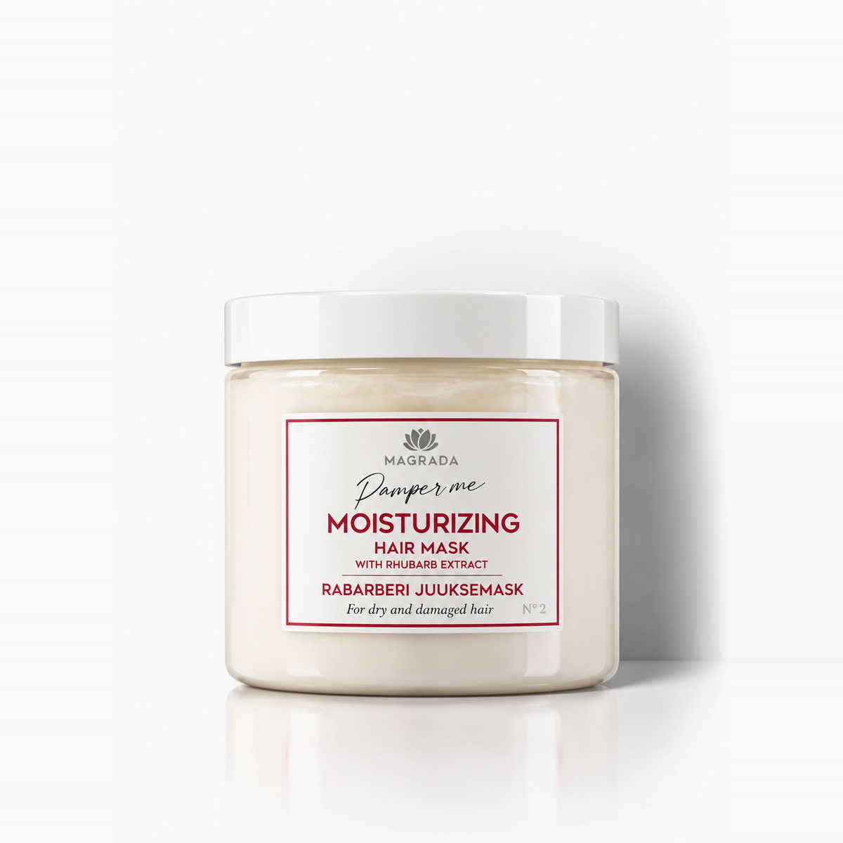 Magrada Rhabarber-Haarmaske mit Rizinusöl – 250 ml