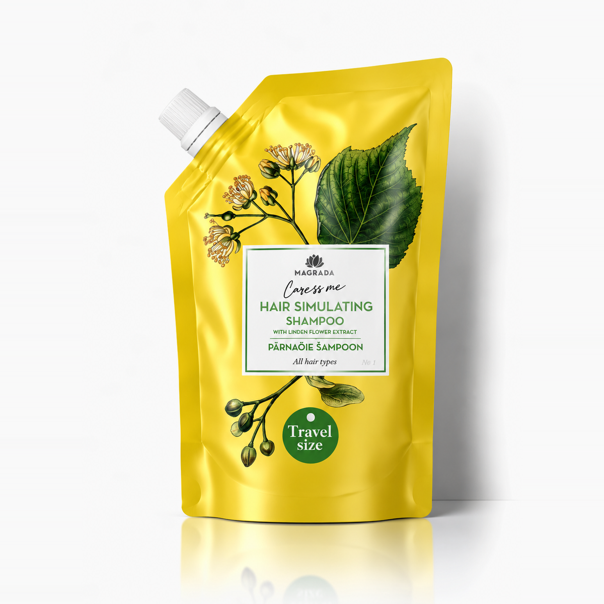 Magrada Shampoo mit Lindenblüten und nordischem Birkenextrakt – Reisegröße – 100 ml