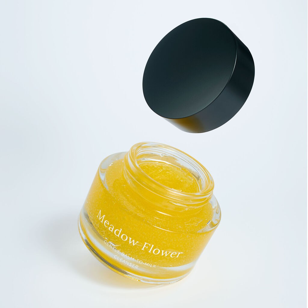 Meadow Flower Gentle Balm-to-Milk Cleanser — ingredients and label detail