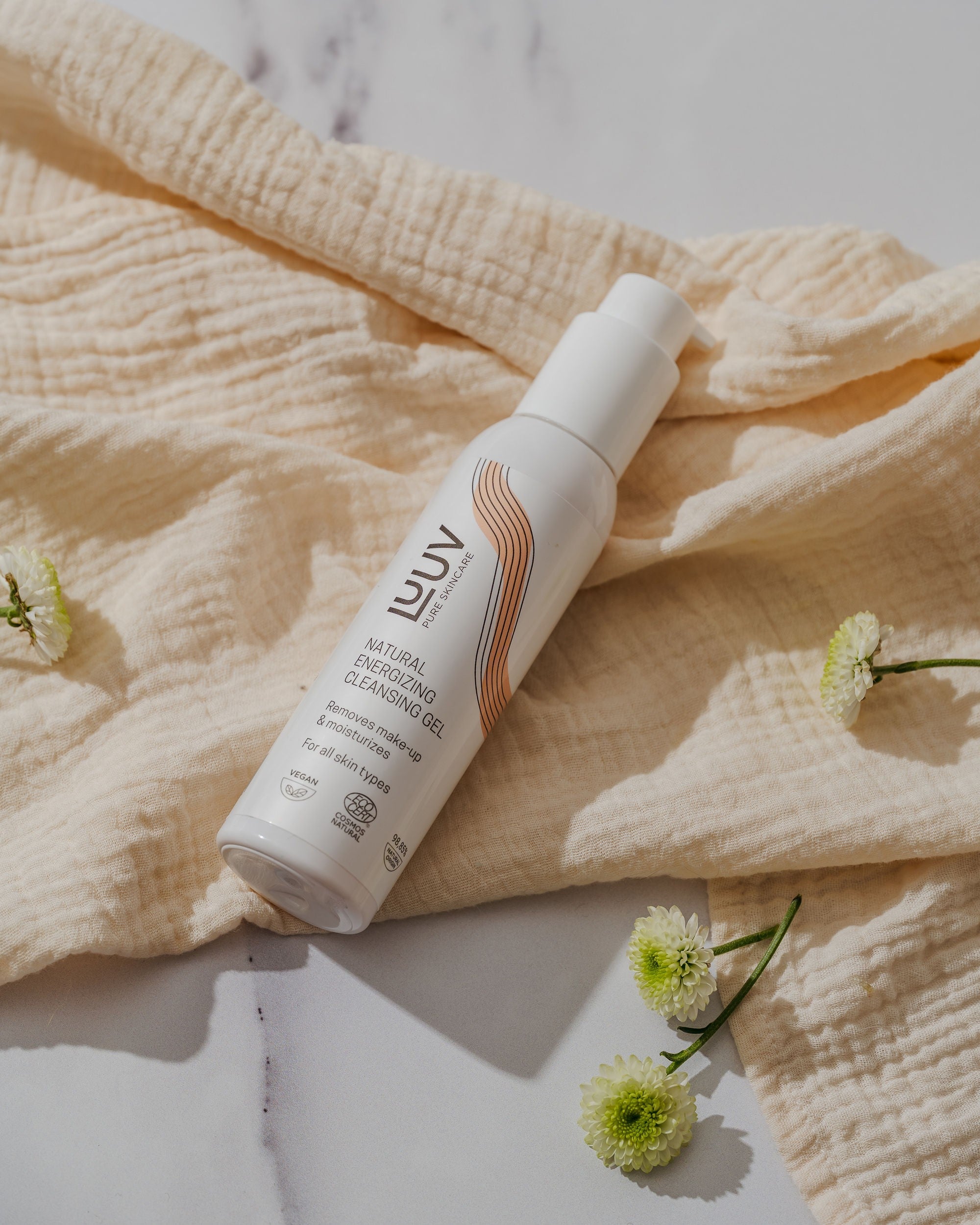 Natural Energizing Cleansing Gel — ingredients and label detail