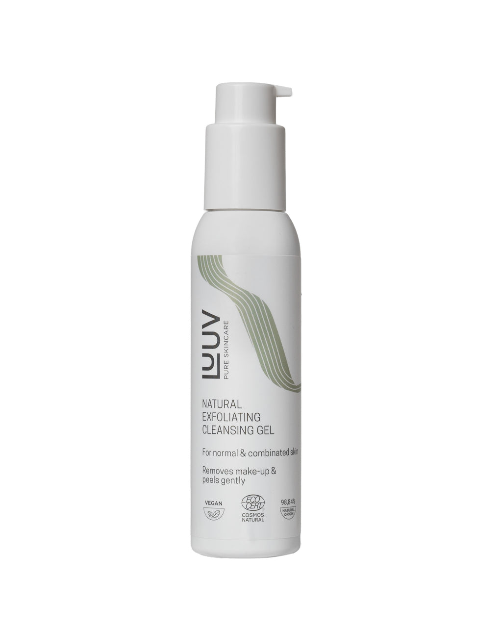 Natural Exfoliating Cleansing Gel with Bamboo — main product view on white background