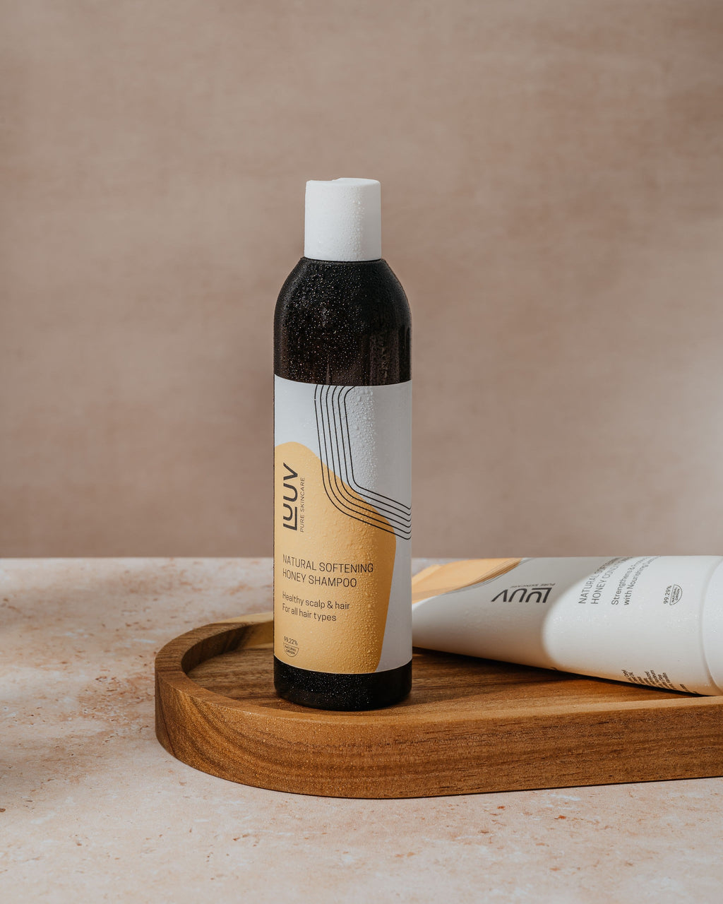 Natural Softening Honey Shampoo — product packaging front detail