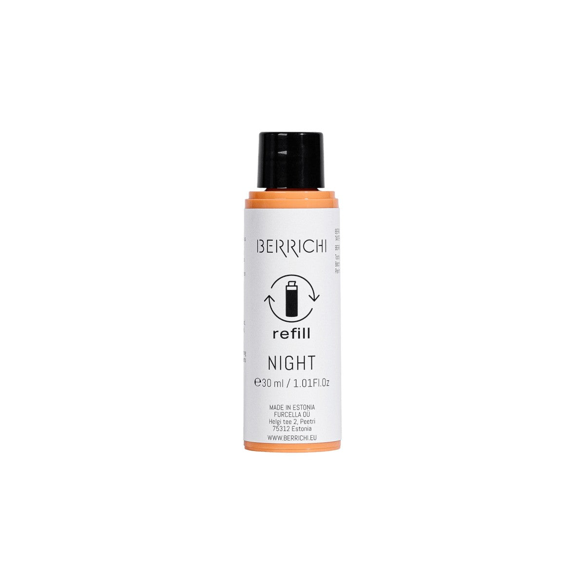 Night Cream NIGHT Refill Bottle — lifestyle product photography