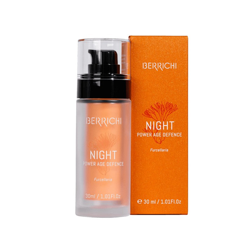 Night Cream NIGHT with replaceable refill bottle — lifestyle product photography
