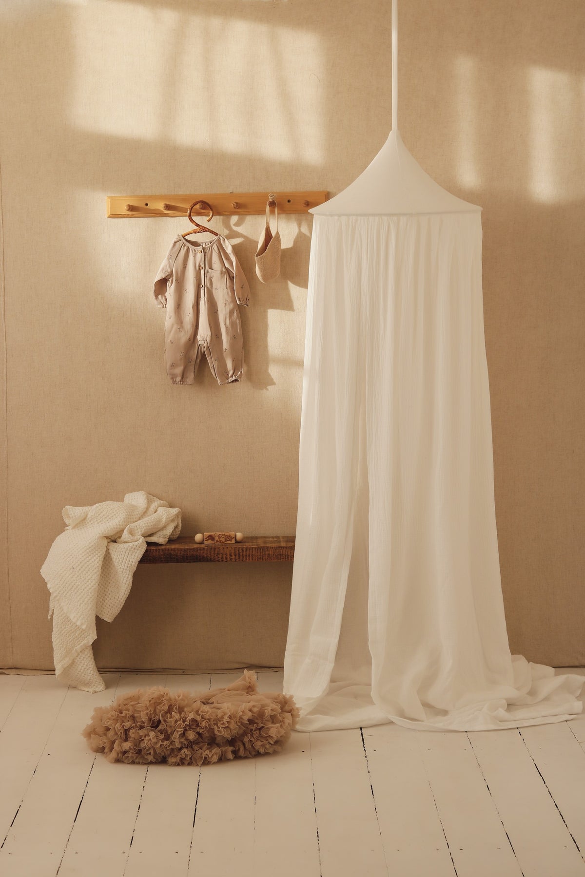 Baumwoll-Baldachin – Creme