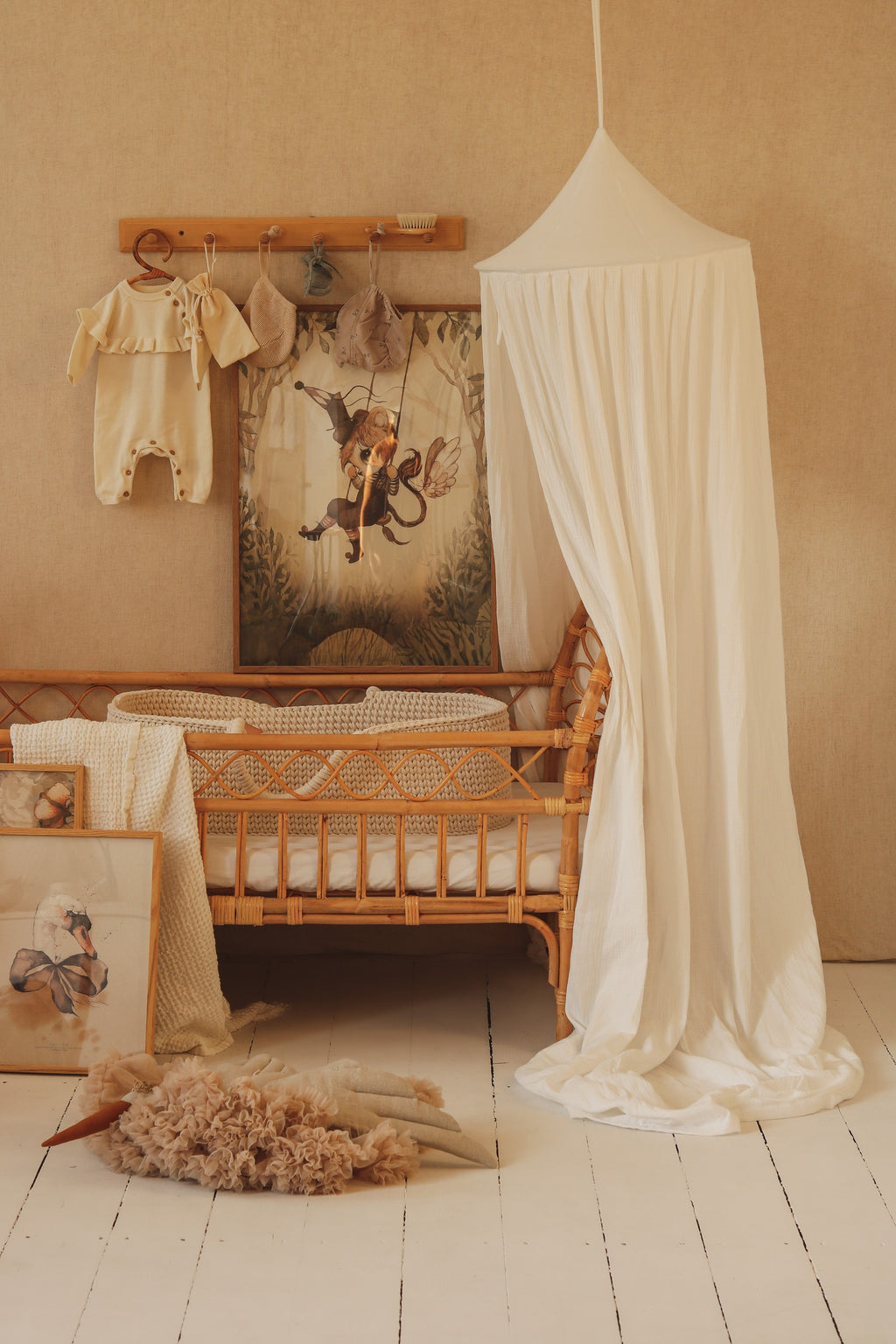 Organic Cotton Canopy - Cream Cotton