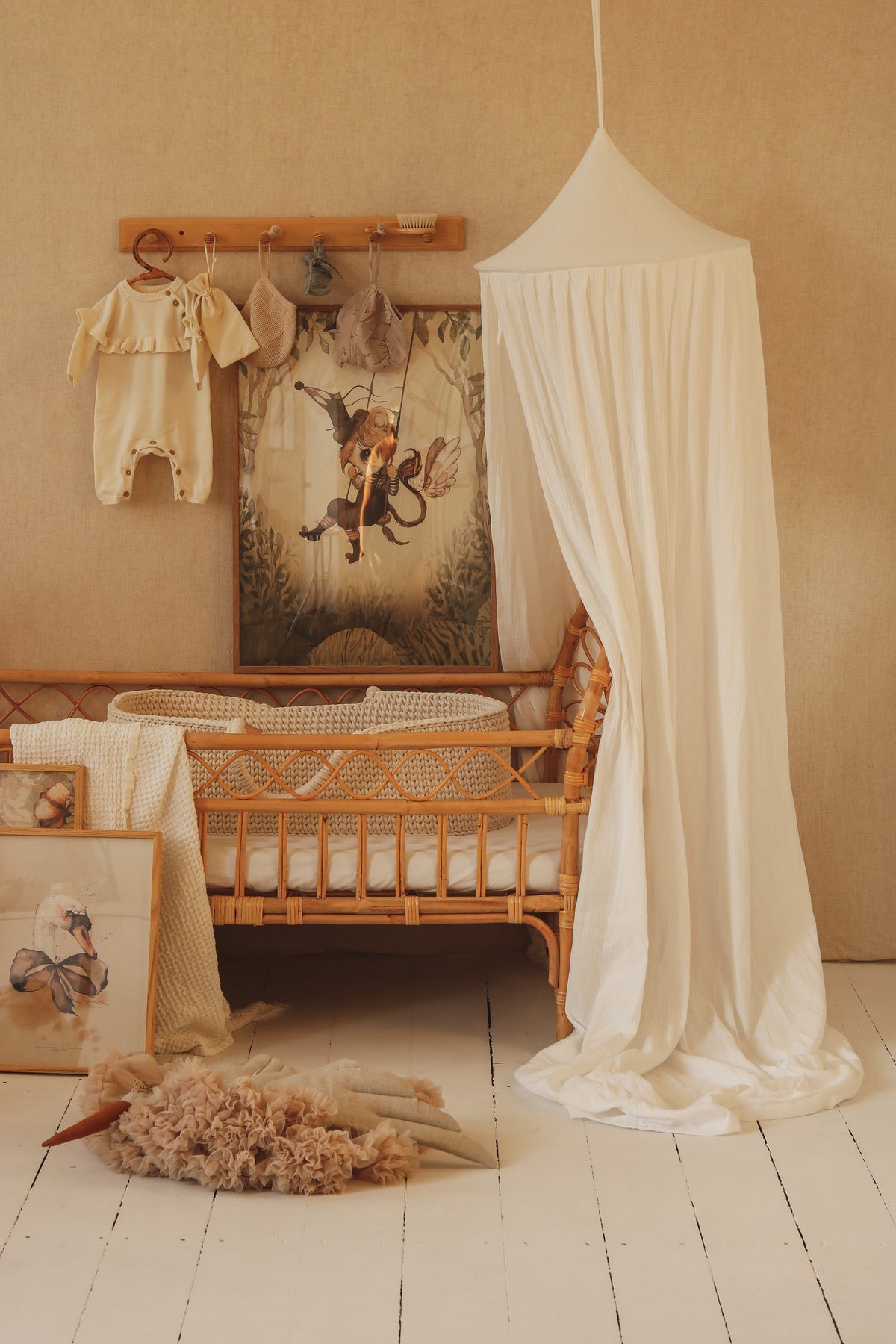 Baumwoll-Baldachin – Creme