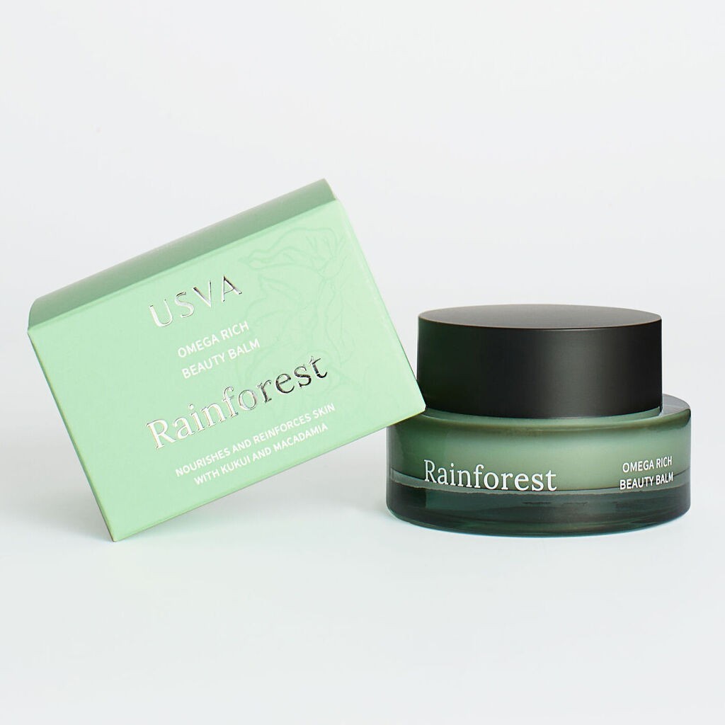 Rainforest Omega Rich Beauty Balm — lifestyle product photography