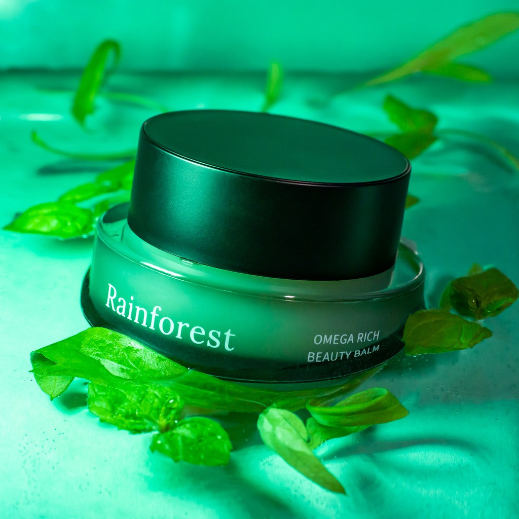 Rainforest Omega Rich Beauty Balm — product texture and application