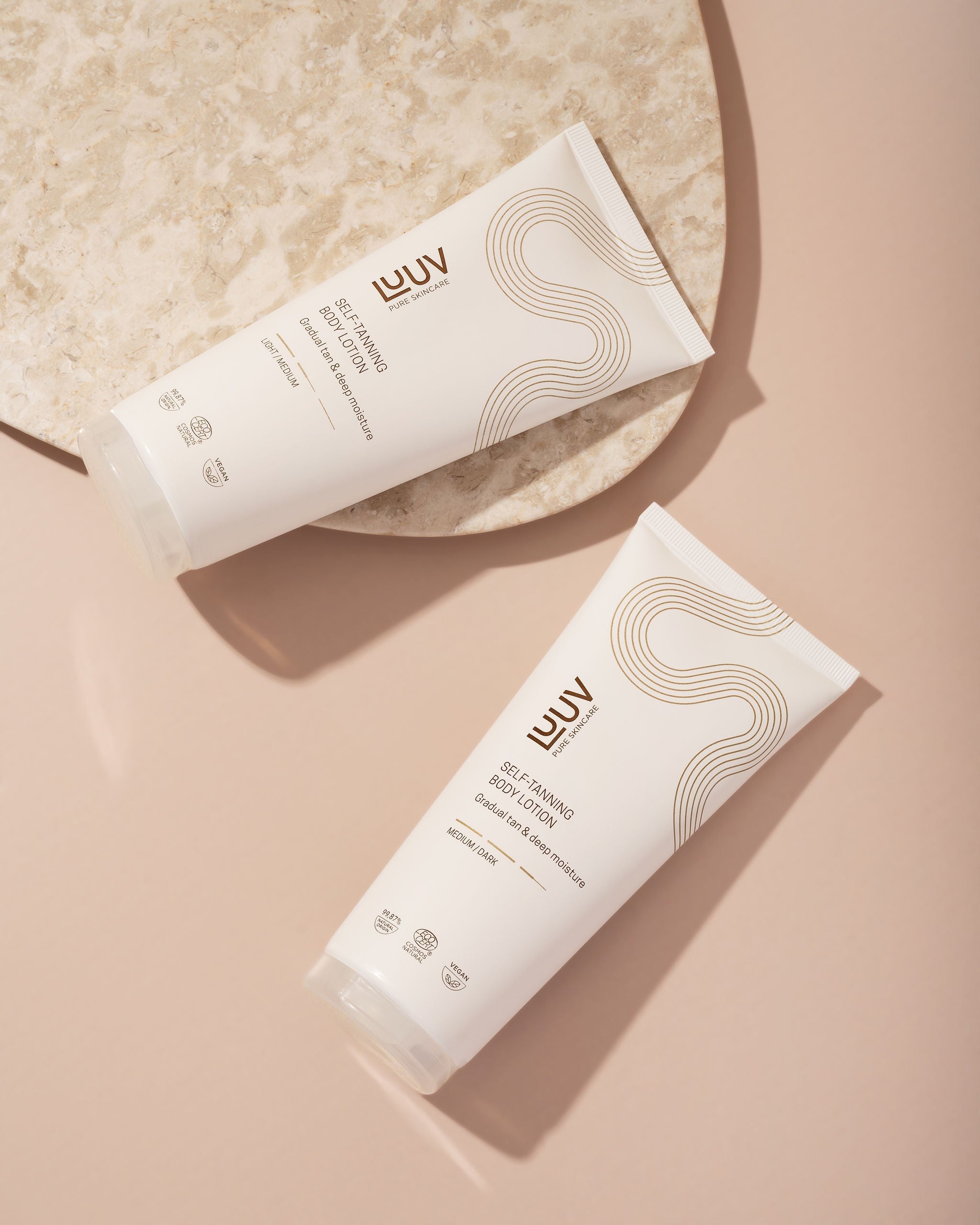 Self-Tanning Body Lotion Medium/Dark COSMOS — product packaging front detail