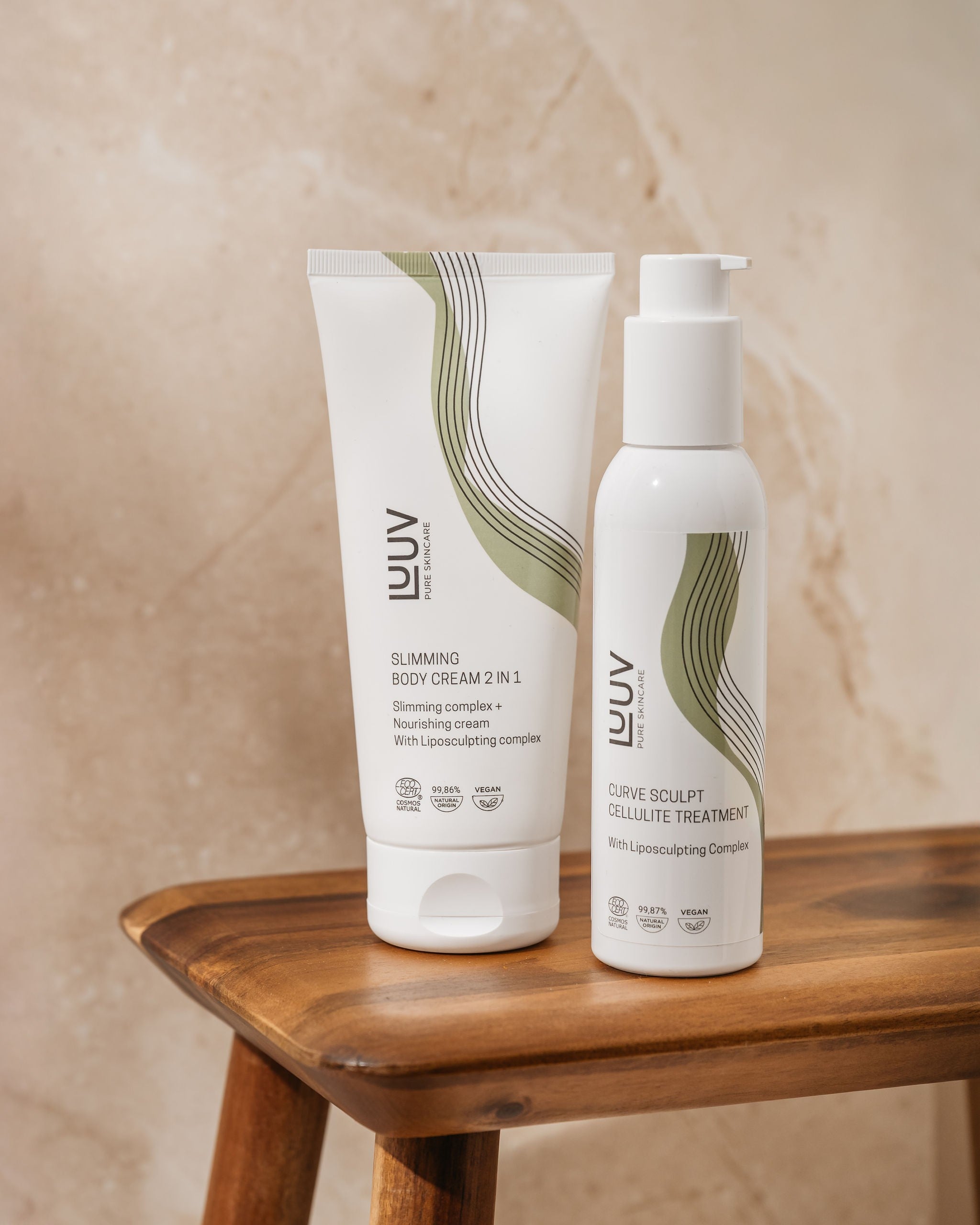 Slimming Body Cream COSMOS — product texture and application