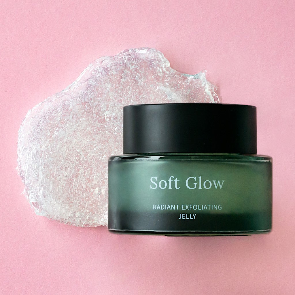 Soft Glow Radiant Exfoliating Jelly — ingredients and label detail