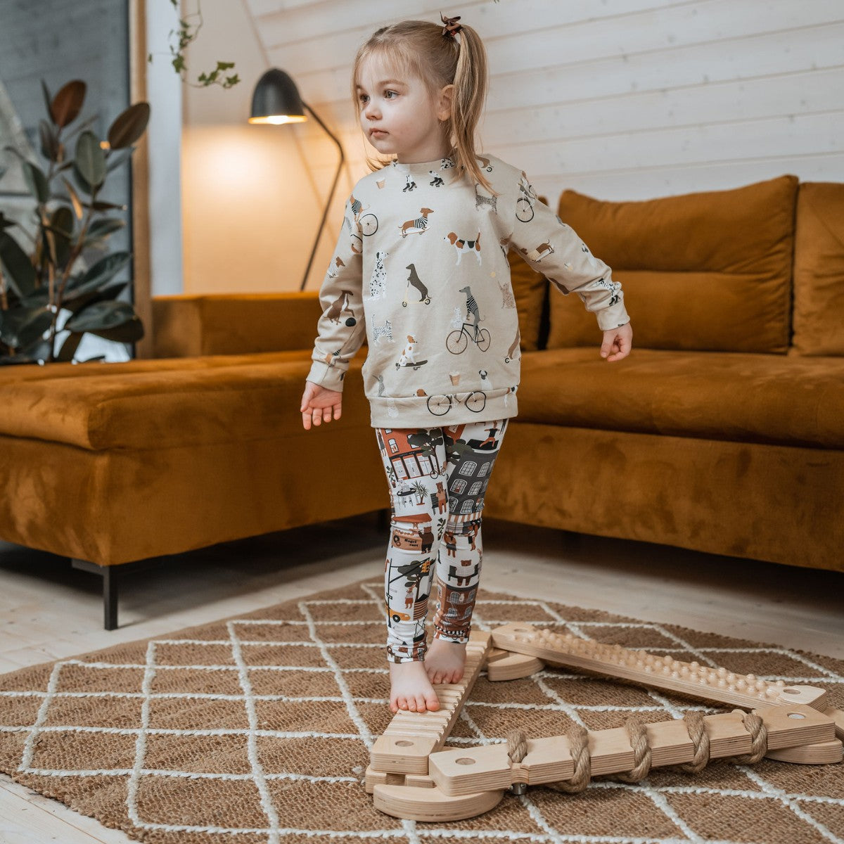 TipiToo® Kleiner Balancierbalken, 3er-Set – Juteseil