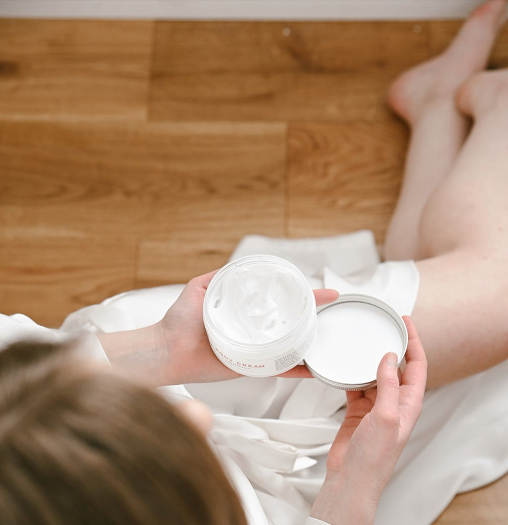 Linden-Tree Blossom Body Cream — lifestyle product photography