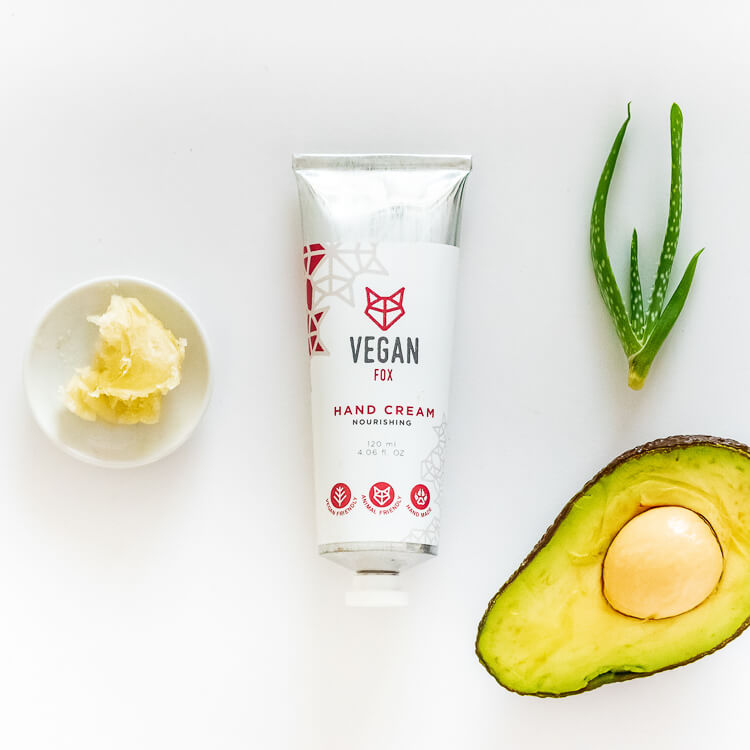 Nourishing Hand Cream with Shea Butter — product texture and application