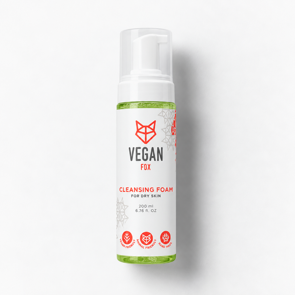 Vegan Fox Cleansing Foam for Dry Skin, 200ml — product thumbnail on light background