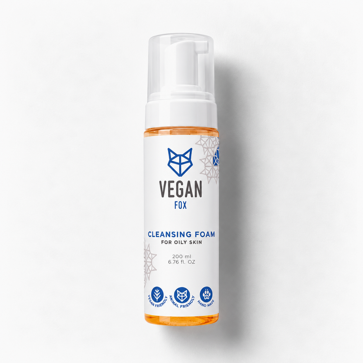 Vegan Fox Reinigungsschaum für fettige und Mischhaut, 200 ml