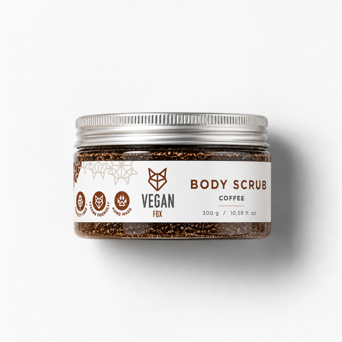 Vegan Fox Kaffee- & Salz-Körperpeeling, 300g