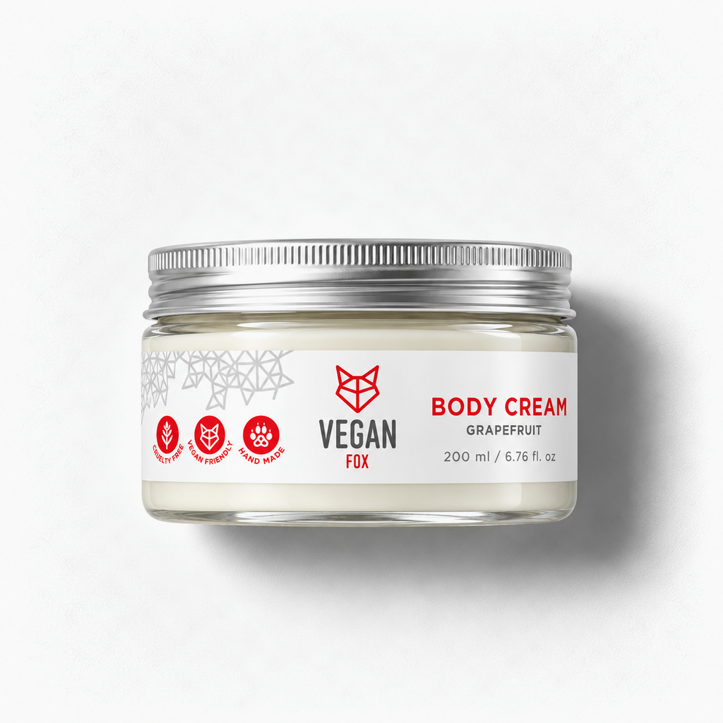Vegan Fox Grapefruit Body Cream, 200g — product thumbnail on light background