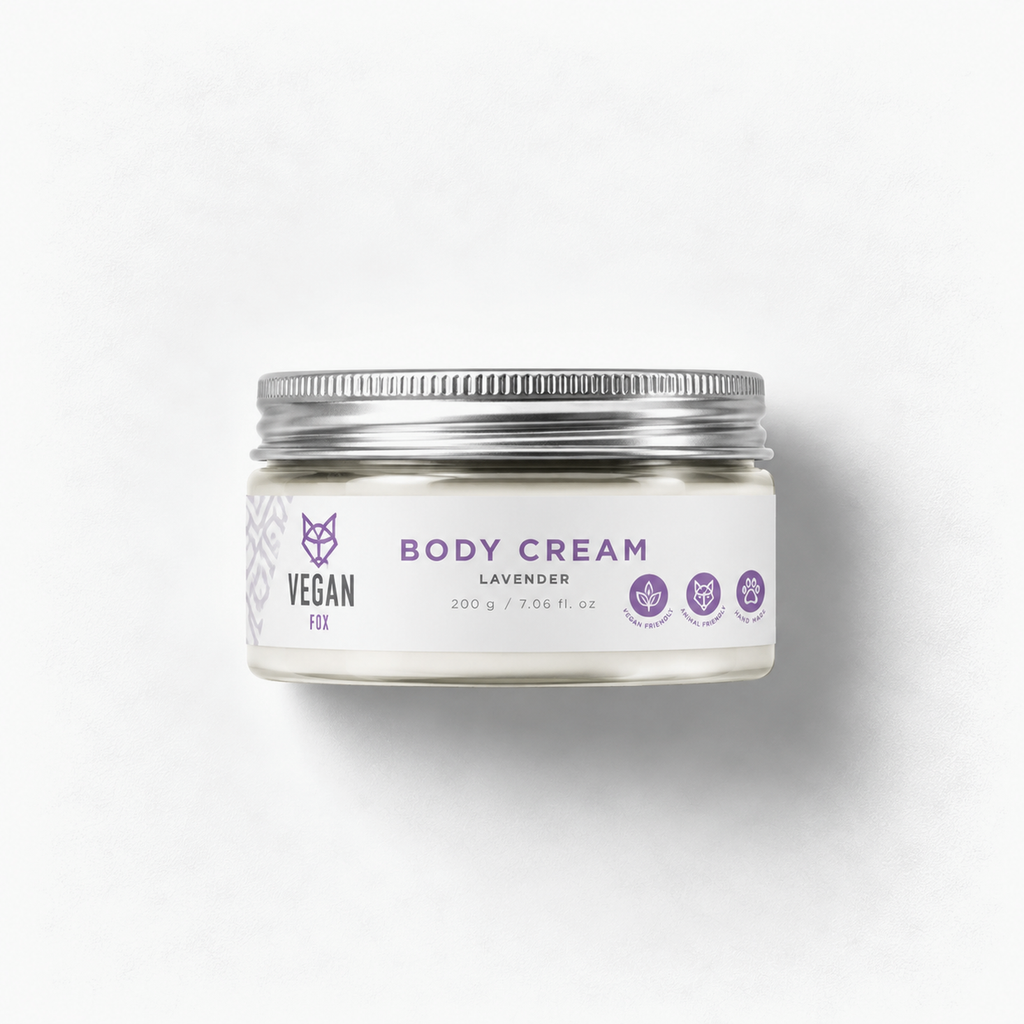 Vegan Fox Lavender Body Cream, 200g — product thumbnail on light background
