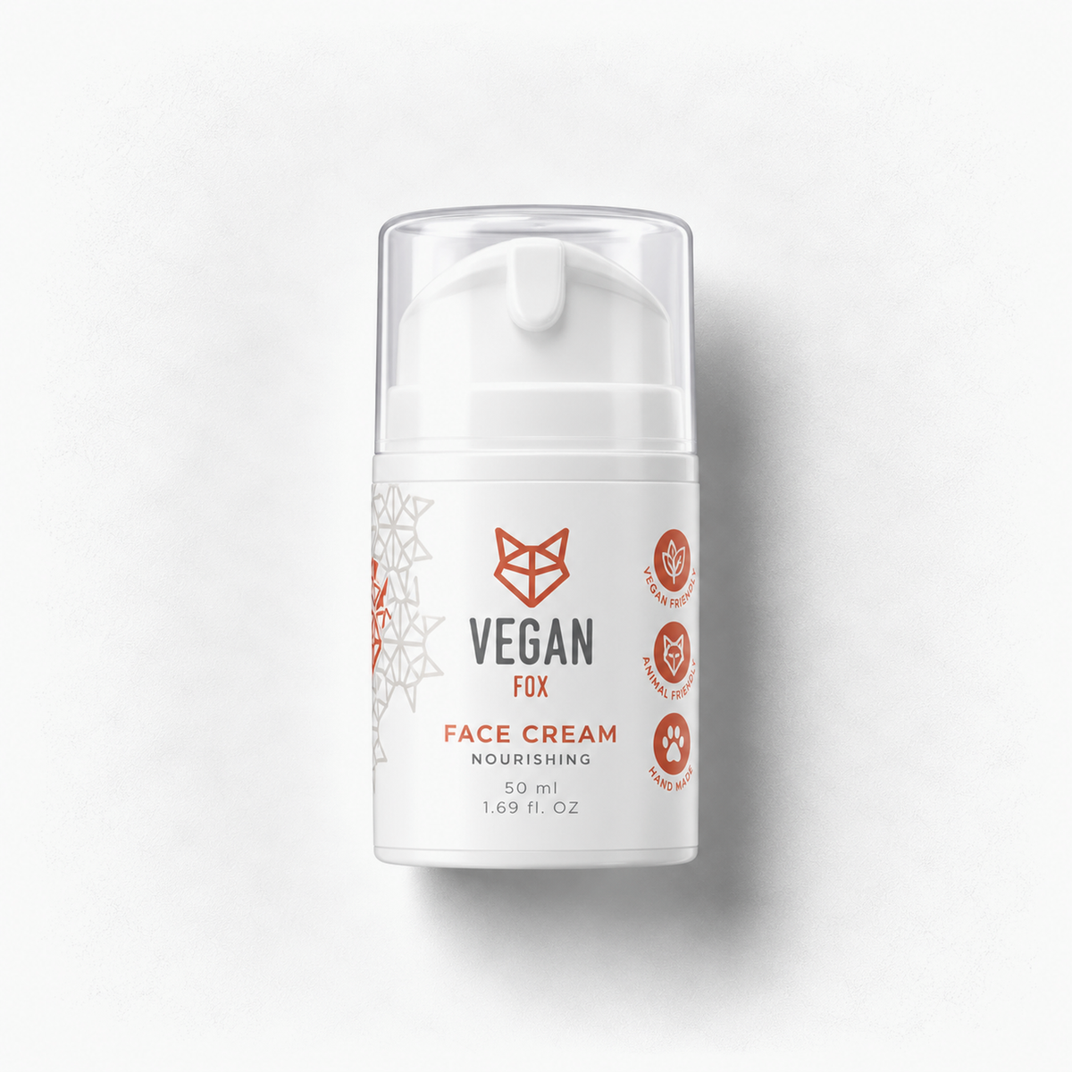 Vegan Fox Pflegende Gesichtscreme — für trockene Haut, 50ml