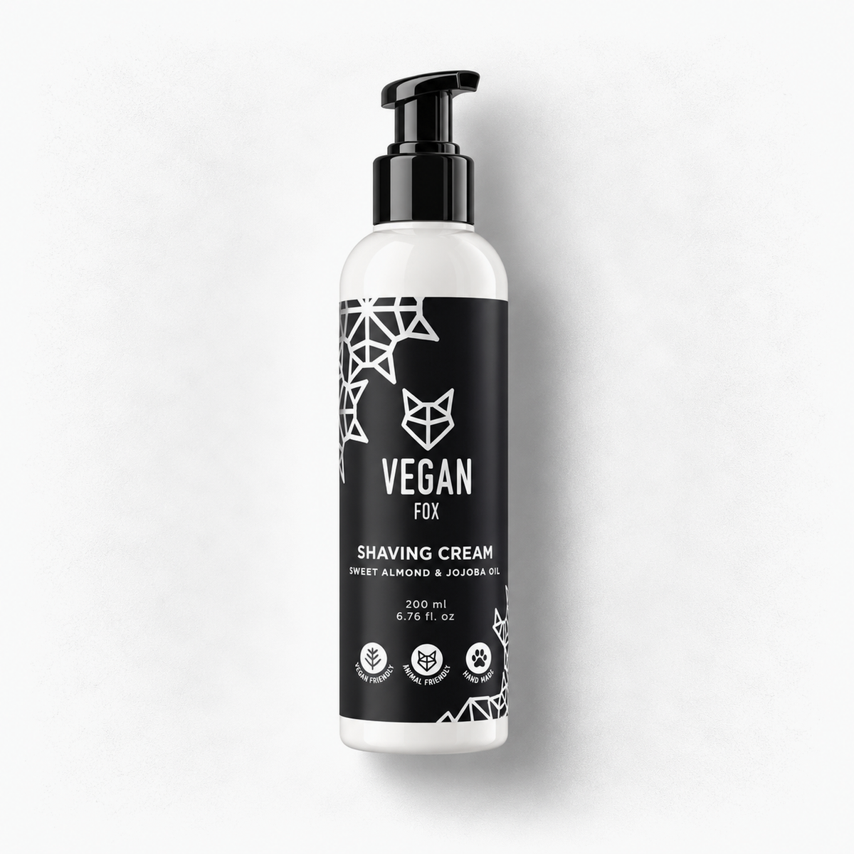 Vegan Fox Shaving Cream For Men with Natural Oils, 200ml — product thumbnail on light background
