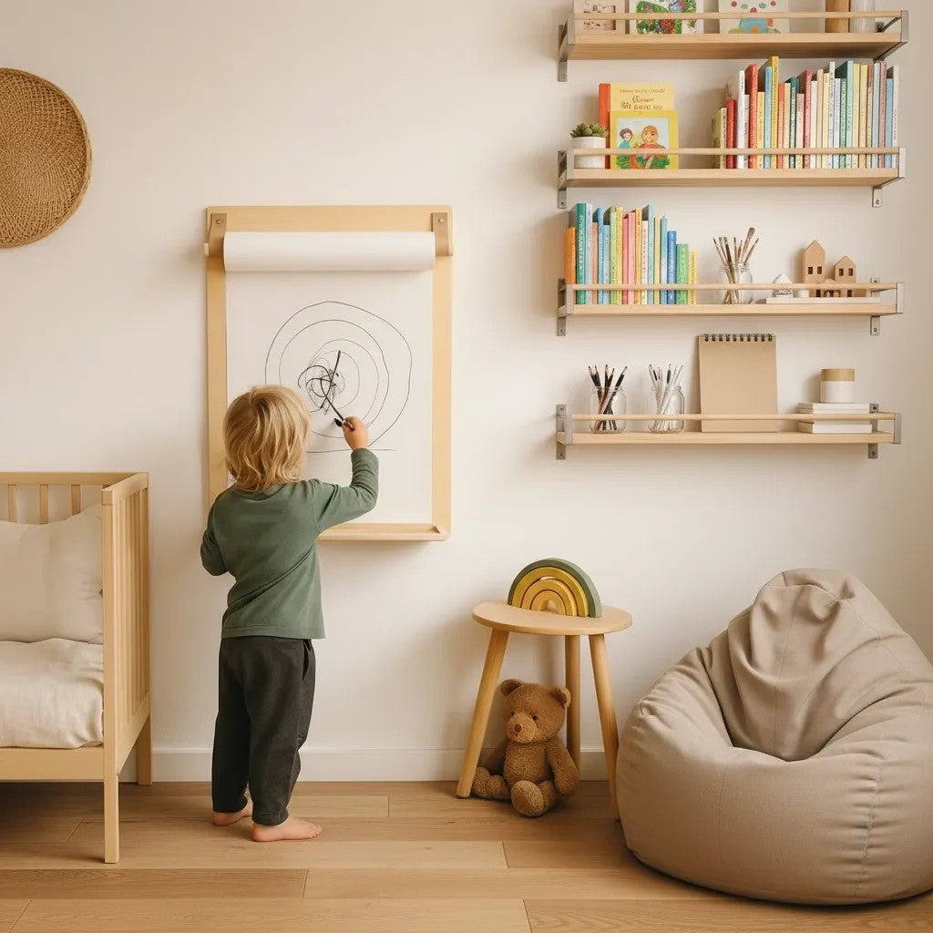 Wandmontierte Zeichentafel