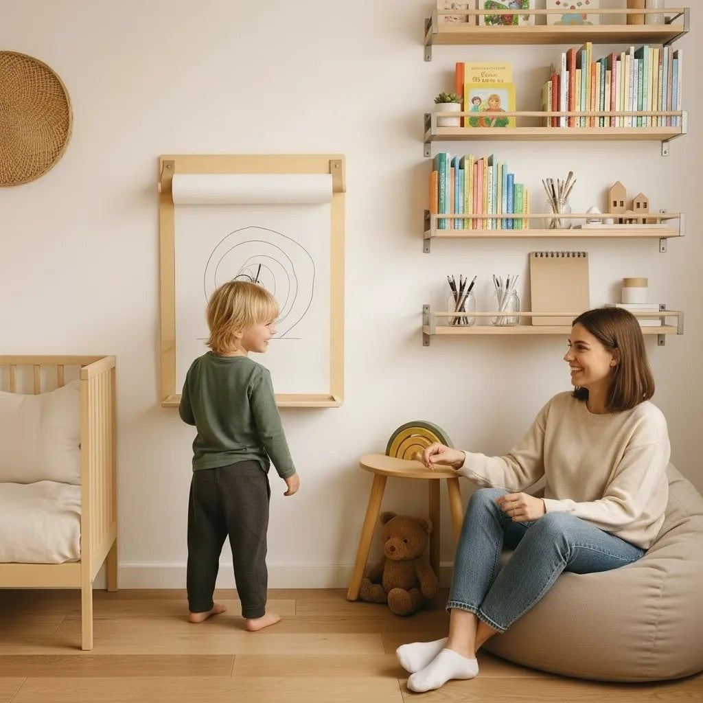 Wandmontierte Zeichentafel